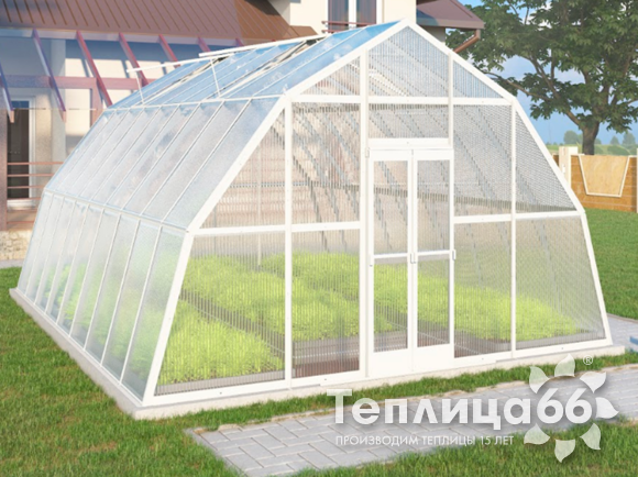 Теплица Рада Иткуль под поликарбонат, ширина 4,5 метра